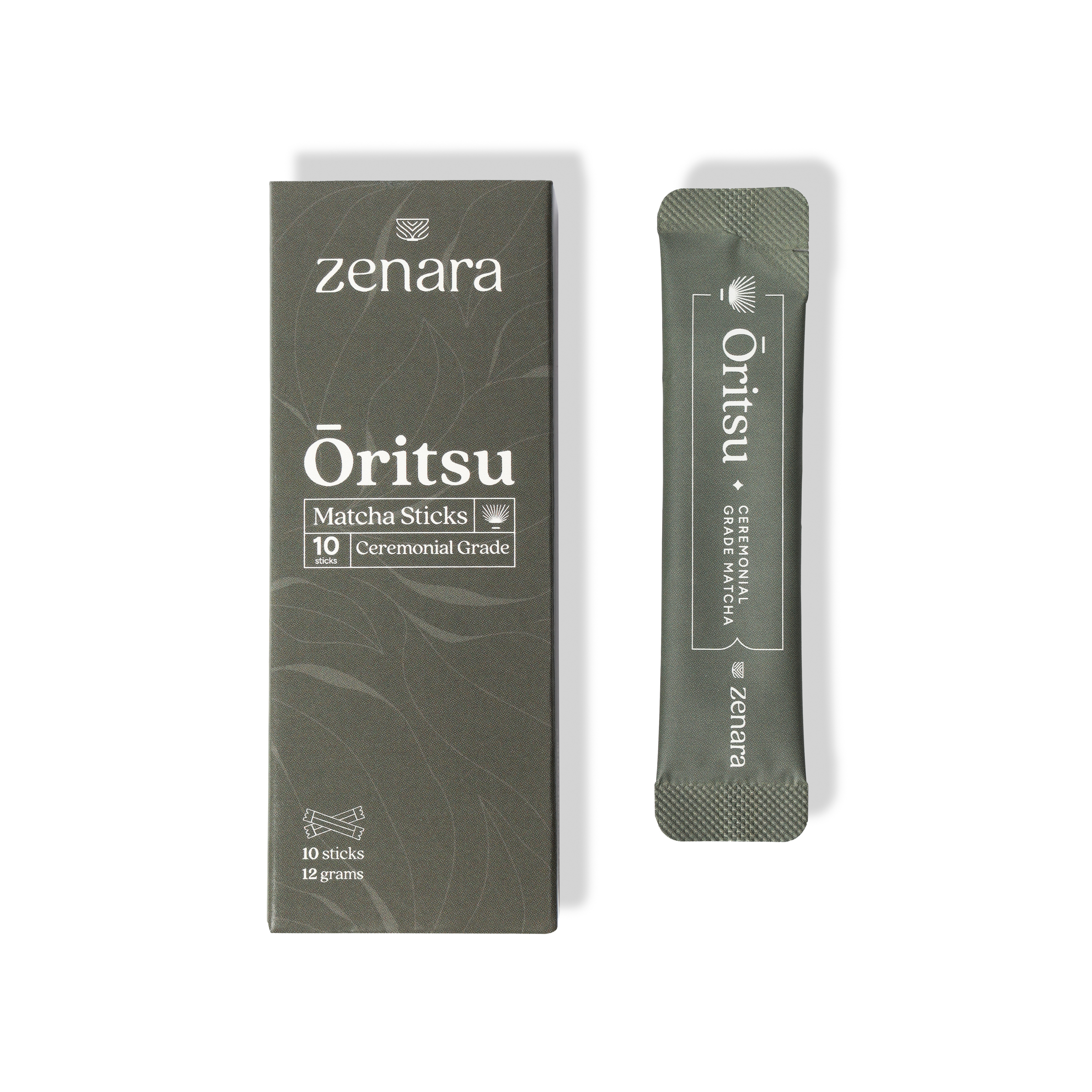 Ceremonial Matcha Sticks Box of 10 | Single Serve Sticks | Zenara
