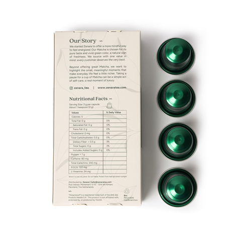Matcha Nespresso capsules